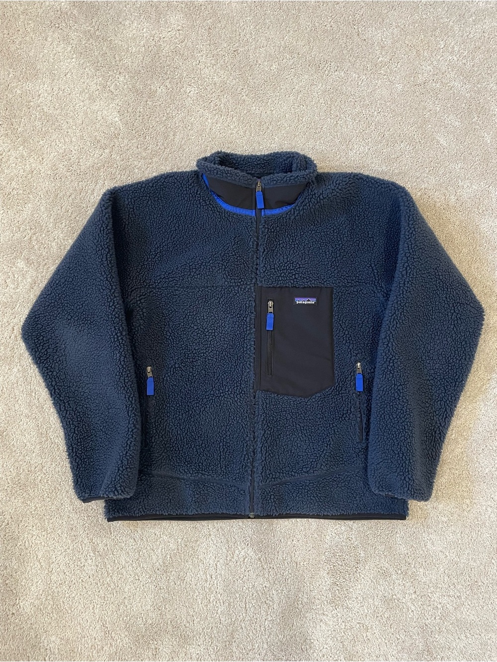 Patagonia Retro X Navy Blue Fleece Jacket - Picture 2 of 7